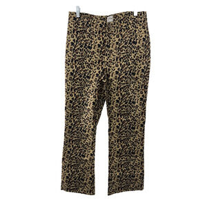 J Crew Women's Animal Print Preppy Kick Out Crop Jeans Size 30 NWT